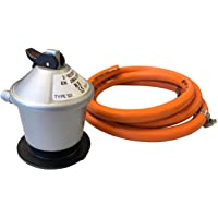 Homelux 300066 Kit Regulador Gas Domestico y Manguera con Abrazadera- 1.5 m